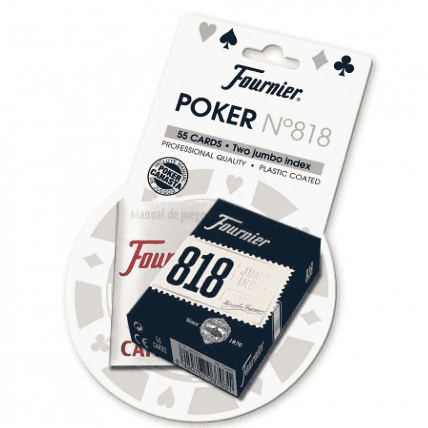 Baraja de poker 818 de 55 cartas en BLISTER