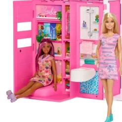 Barbie 65 aniversario Casa de muñecas con muebles y muñeca Apartamento 4 estancias - Juguete de Barb