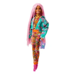 Barbie Extra Muñeca Trenzas Rosas