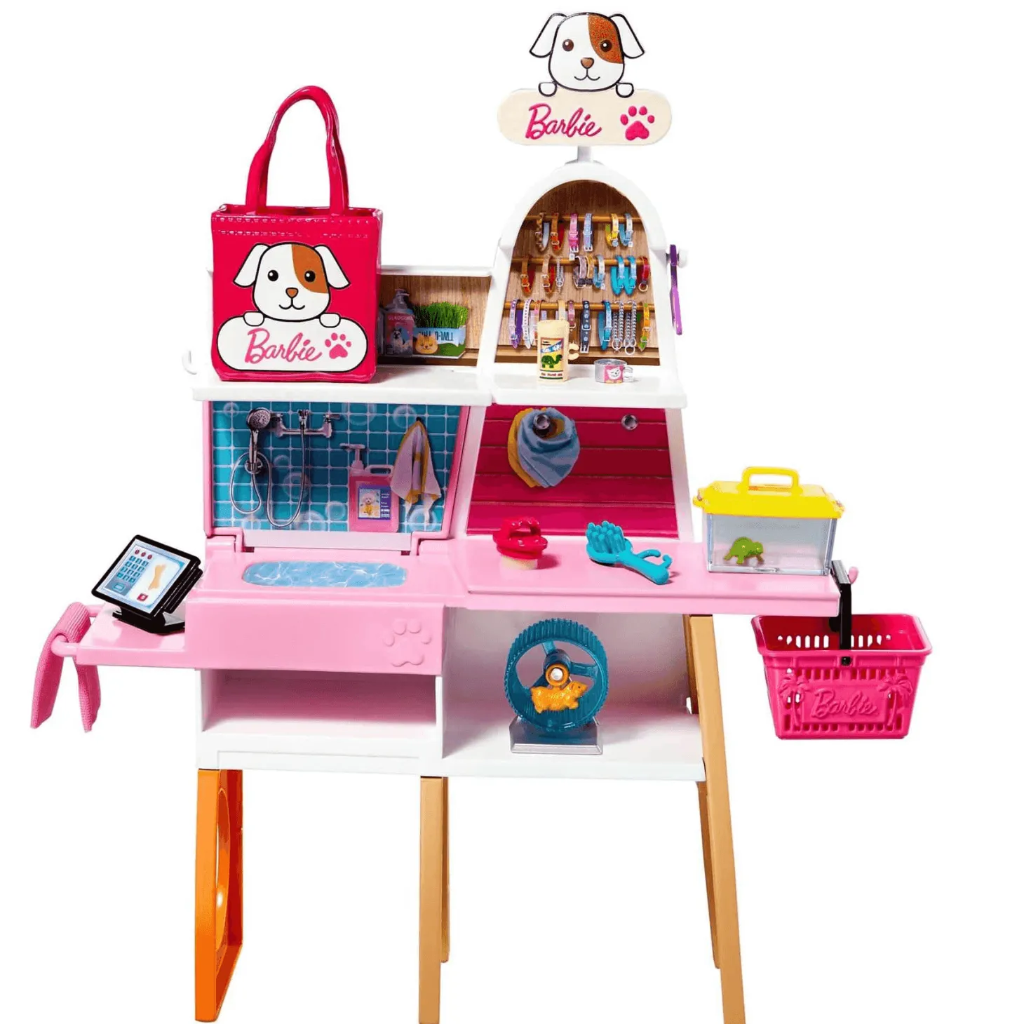Barbie Tienda de mascotas Muñeca y accesorios para mascotas 3 años
