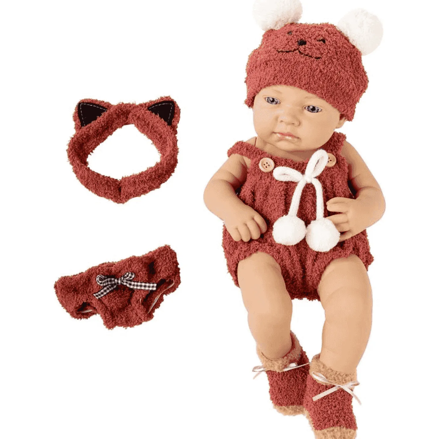 Bebé AnimalitosPequeBB – Muñeco de 33 cm con traje de animalitos (18m+)