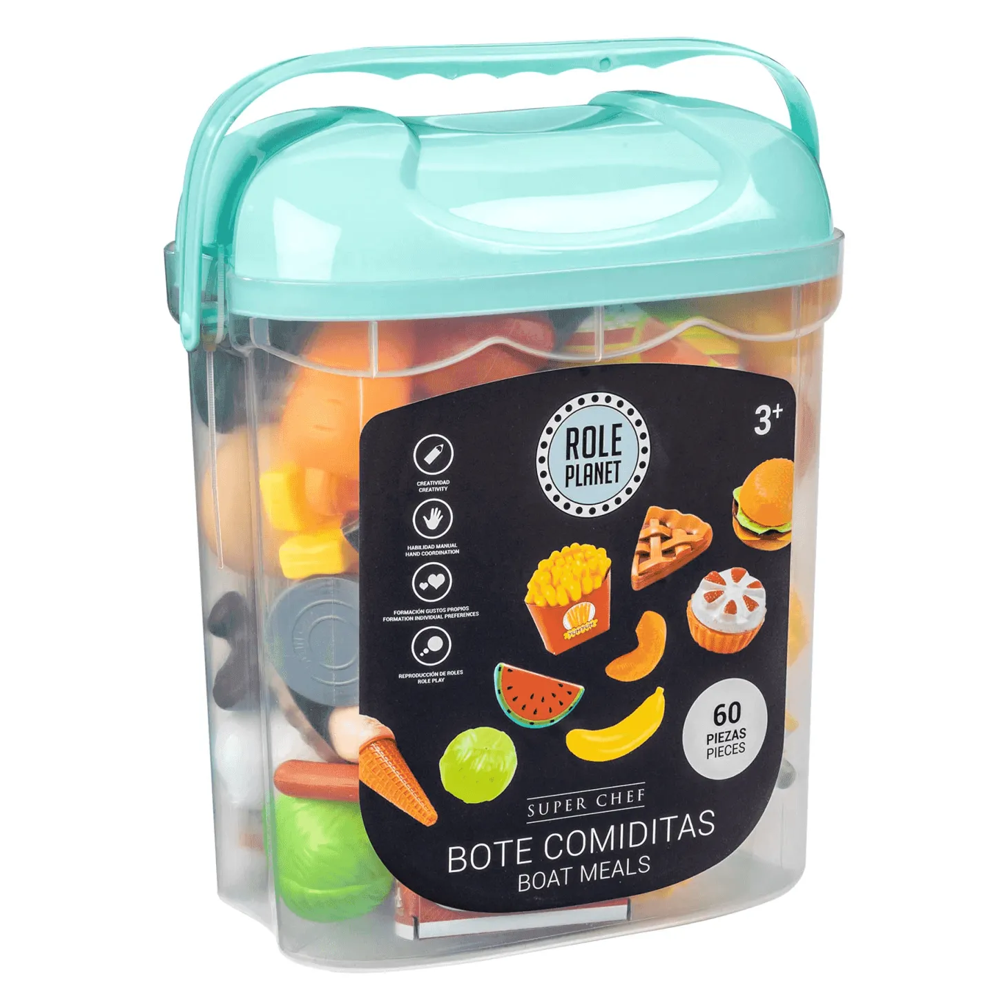 Bote Comiditas 60 Piezas Role Planet