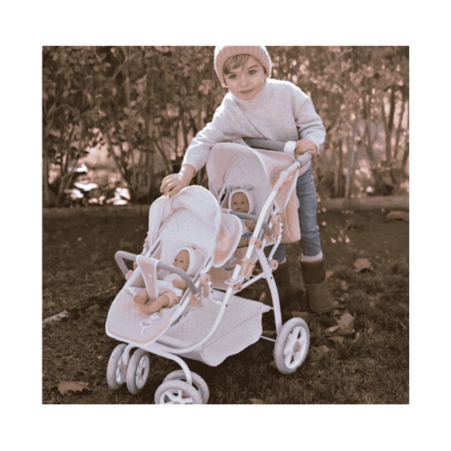 Carrito Gemelar Universe Plegable para Muñecas