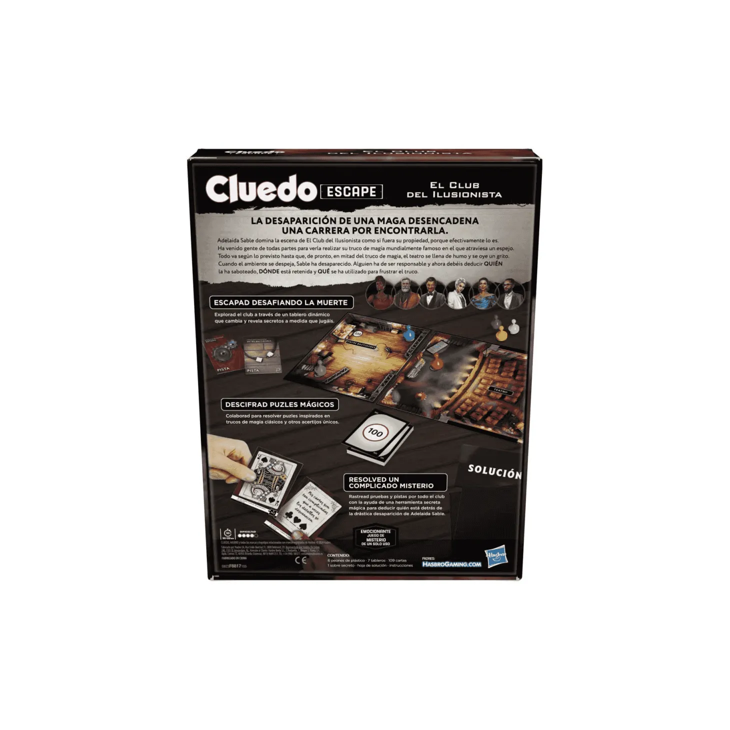 Cluedo Escape El Club del Ilusionista Juego de mesa