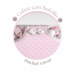 Coche de Muñecas Plegable con Sombrilla y Bolso De cuevas