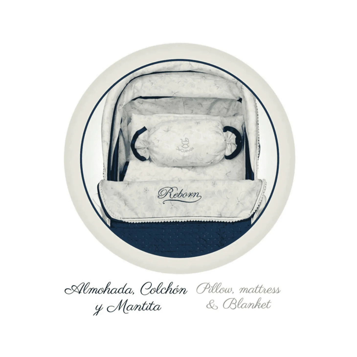 Coche de Muñecas Reborn Vintage Plegable con Sombrilla