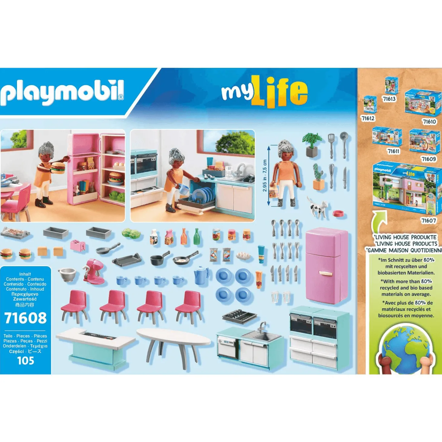 Cocina Playmobil My Life con Isla y Accesorios