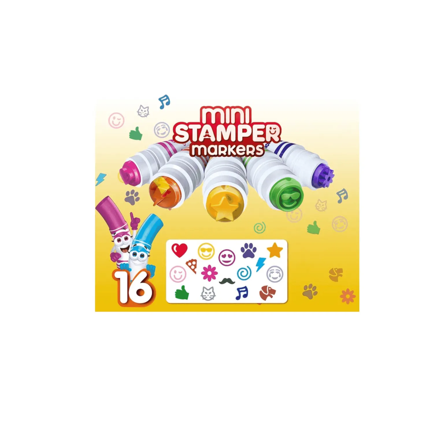 CRAYOLA 16 Rotuladores Lavables con Punta Plantilla Pip Squeaks