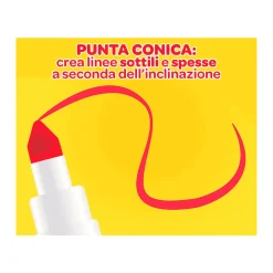 Crayola 12 Rotuladores Super Punta Lavables Colores pastel