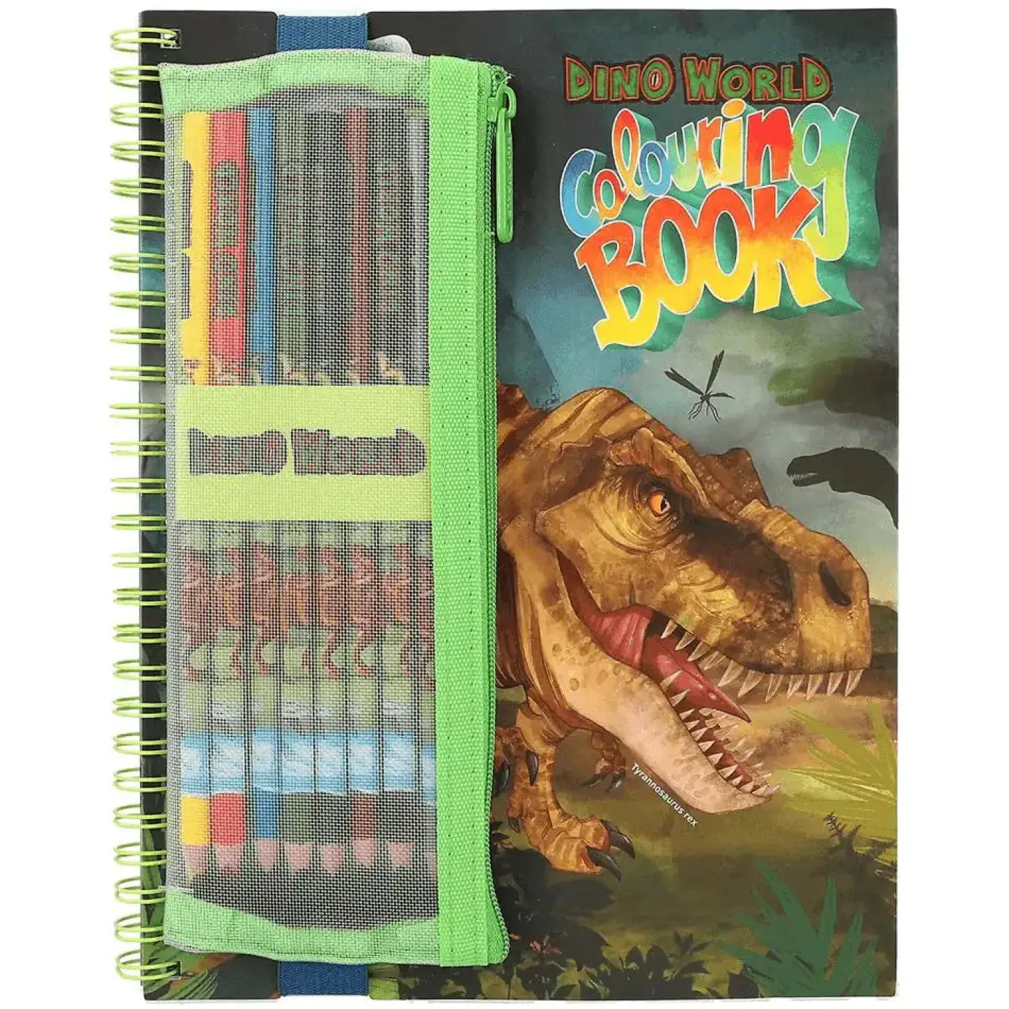 Dino World libro de colorear con lápices