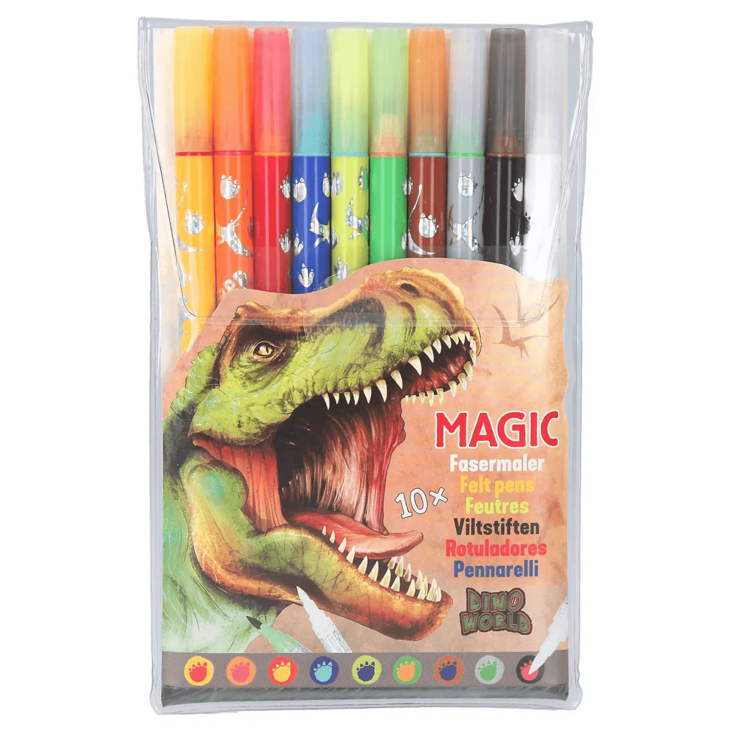 Dino World Rotuladores Mágicos De Doble Punta