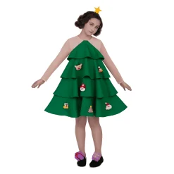Disfraz de Arbolito de navidad de luxe 5-6 años infantil