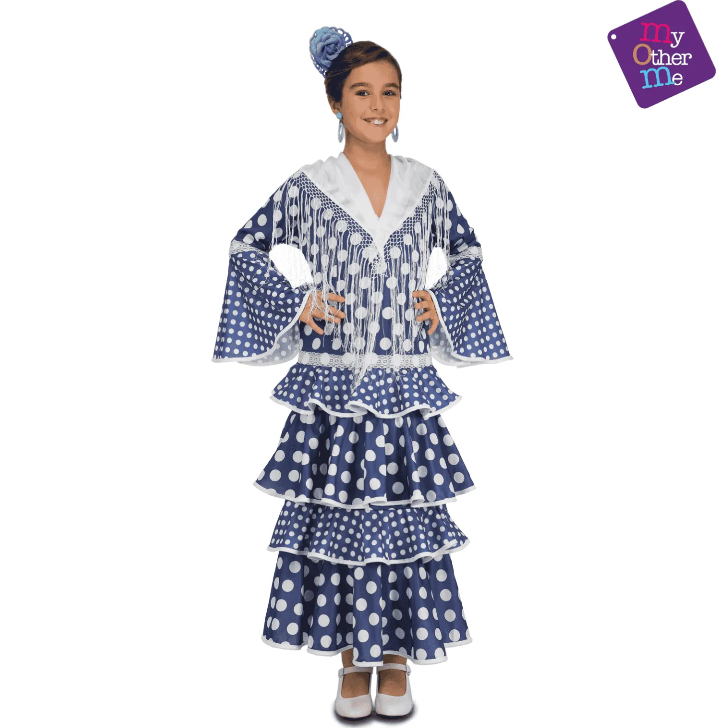 Disfraz de Flamenca alvero 3-4 años infantil