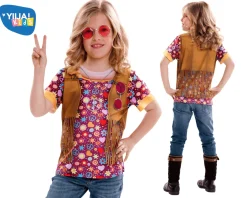 Disfraz de Hippie girl 6-8 años infantil