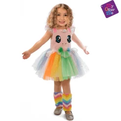 Disfraz de Unicornio rosa ojitos 3-4 años infantil