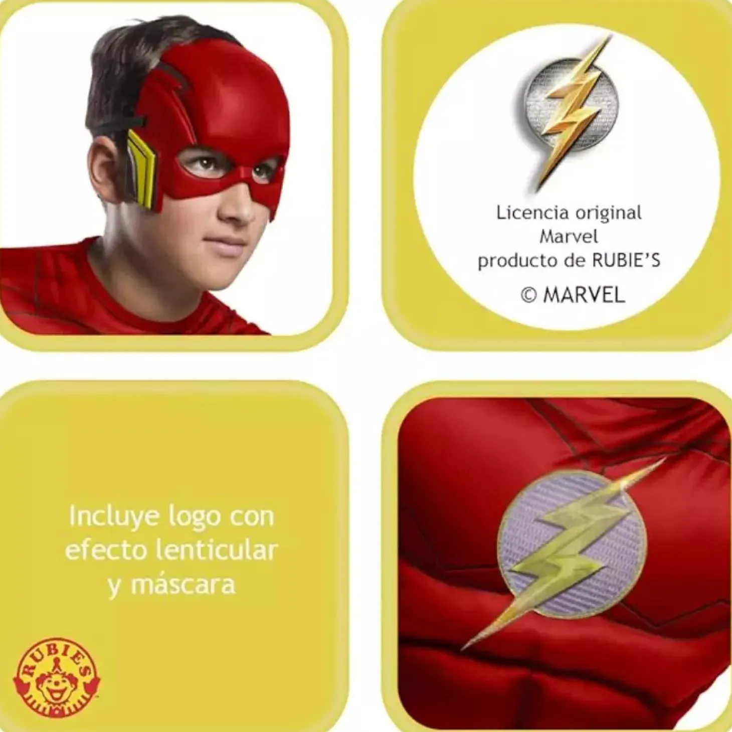 Disfraz Flash Black Line Deluxe 9-10A
