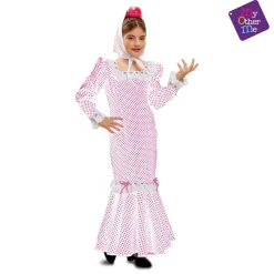 Disfraz Madrileña Blanco Niña Talla 5 a 6 años