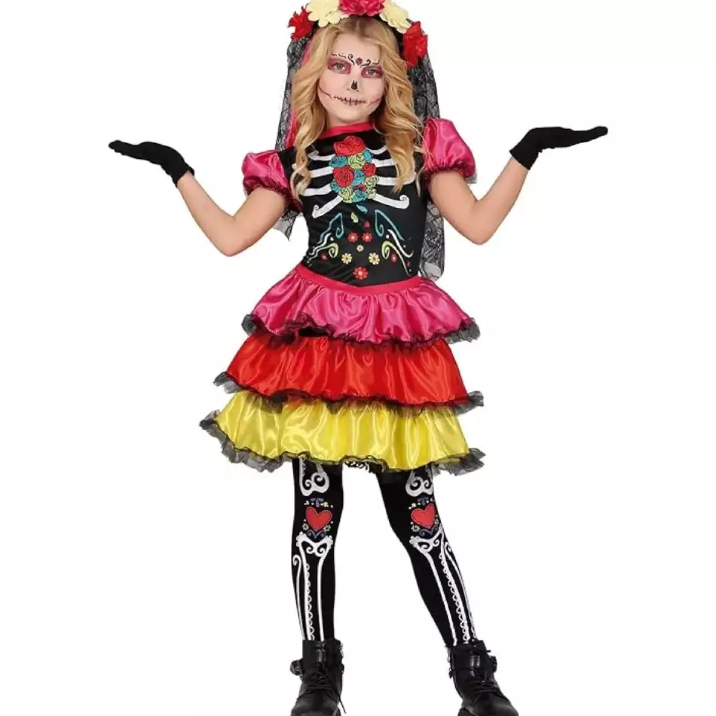 Disfraz Catrina Infantil T. 10-12