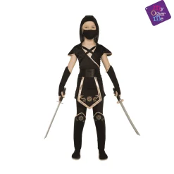 Disfraz de Black ninja 7-9 años infantil