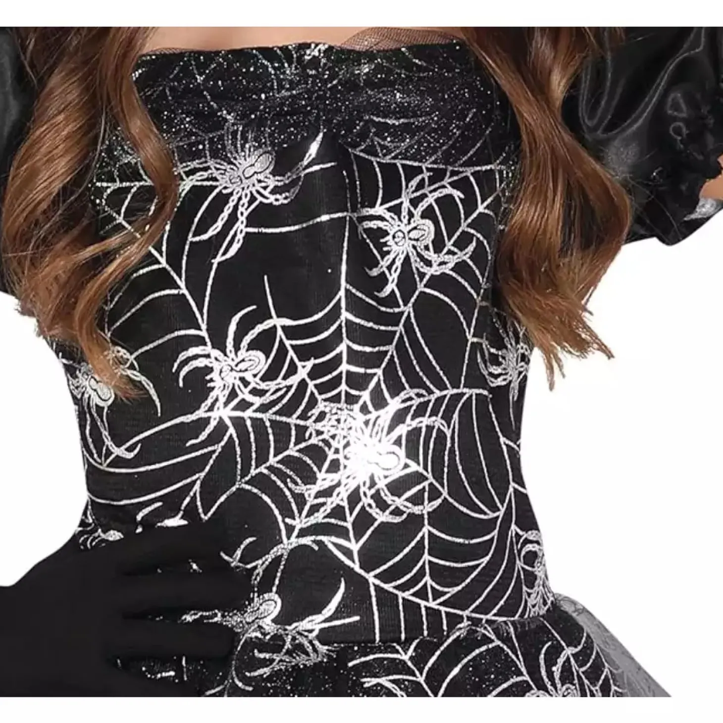 Disfraz de Bruja Telaraña Plateada Infantil T. 7-9