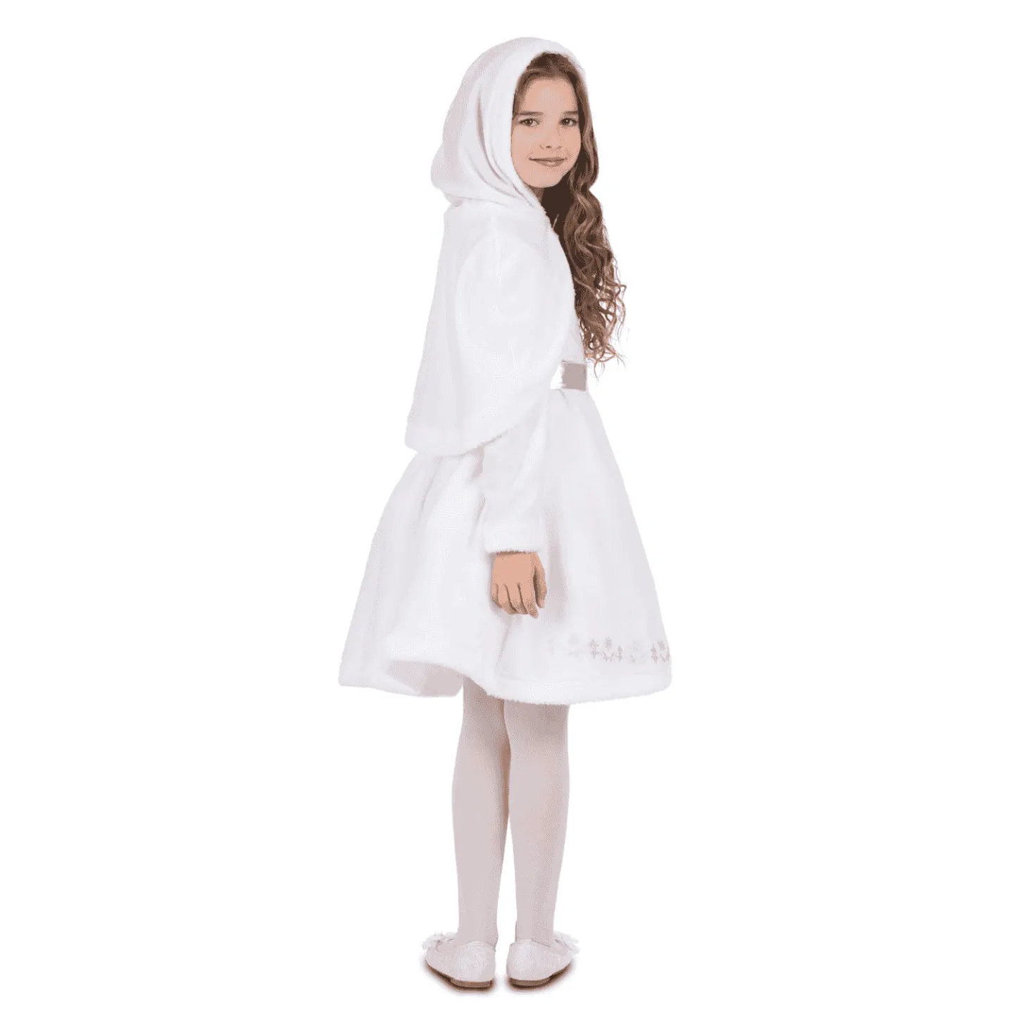 Disfraz de Monada blanca navidad 7-9 años infantil