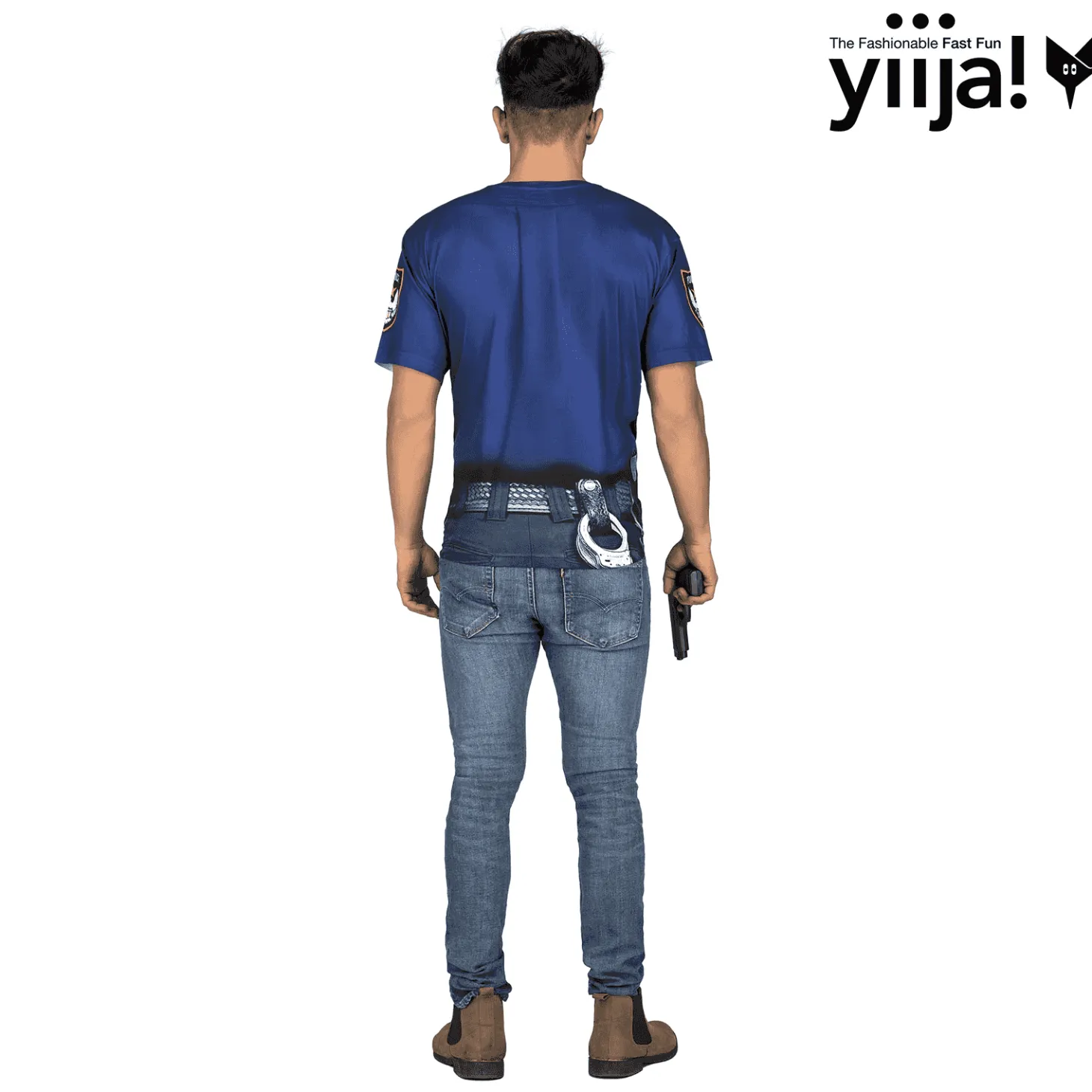 Disfraz de Muscular policeman adulto talla L