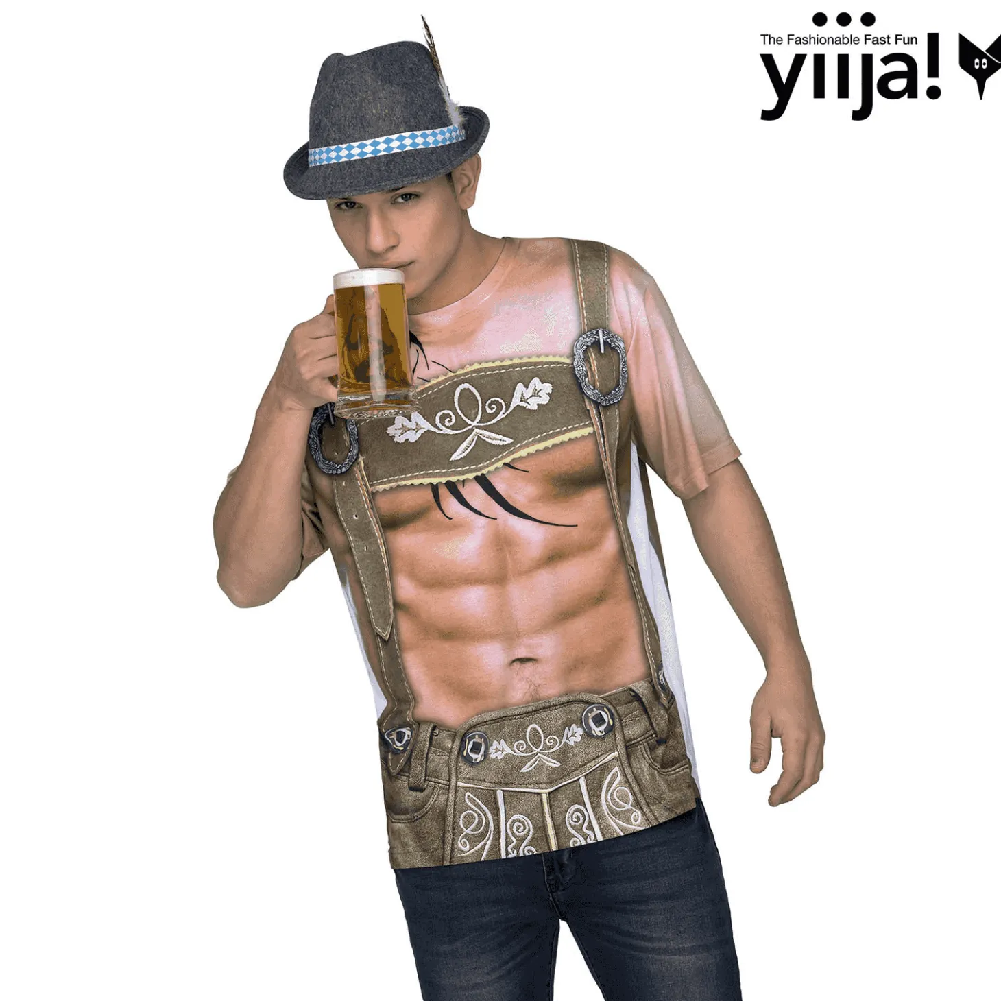 Disfraz de Muscular tyrolean adulto talla L