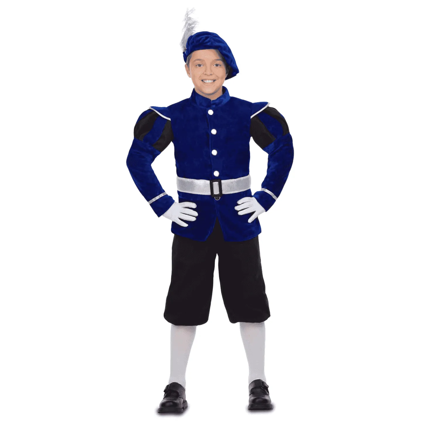 Disfraz de Paje azul 3-4 años infantil