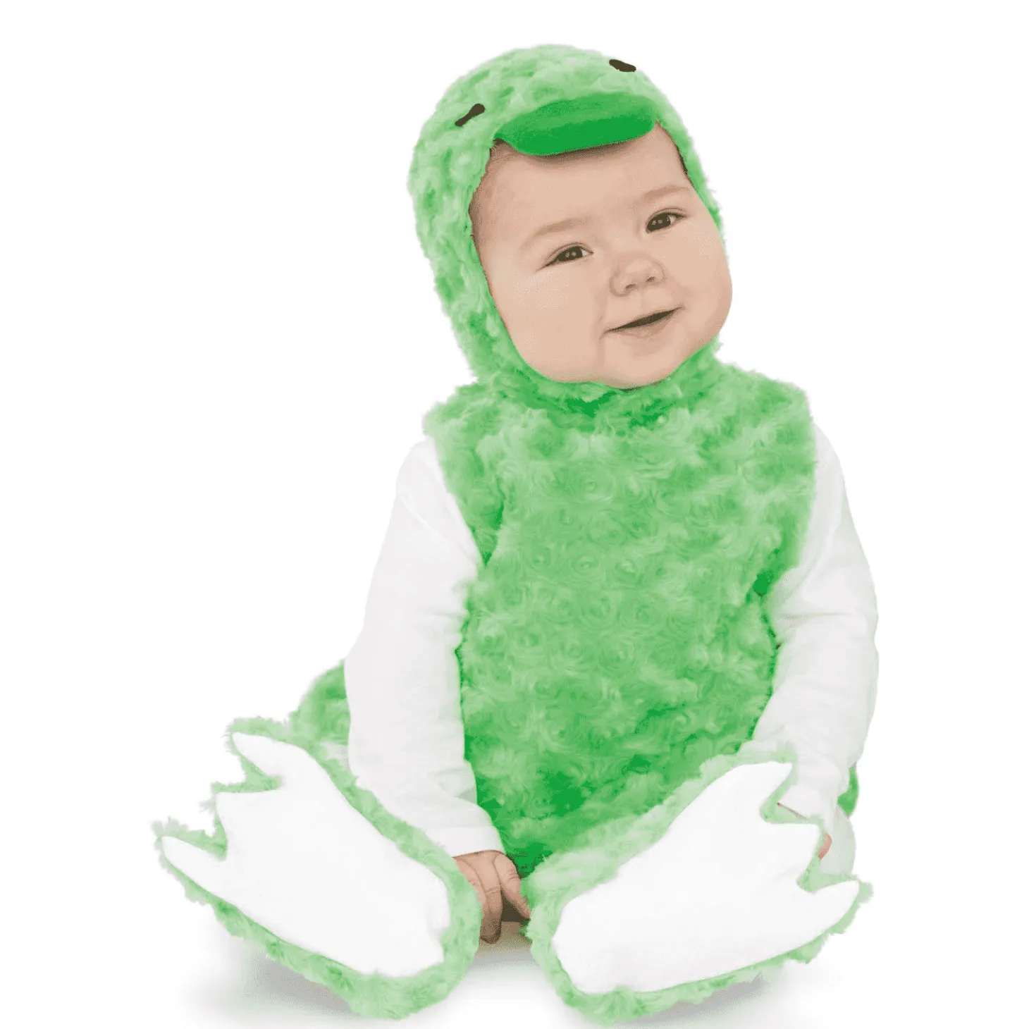 Disfraz de Patito peluche verde 12-24 meses bebé