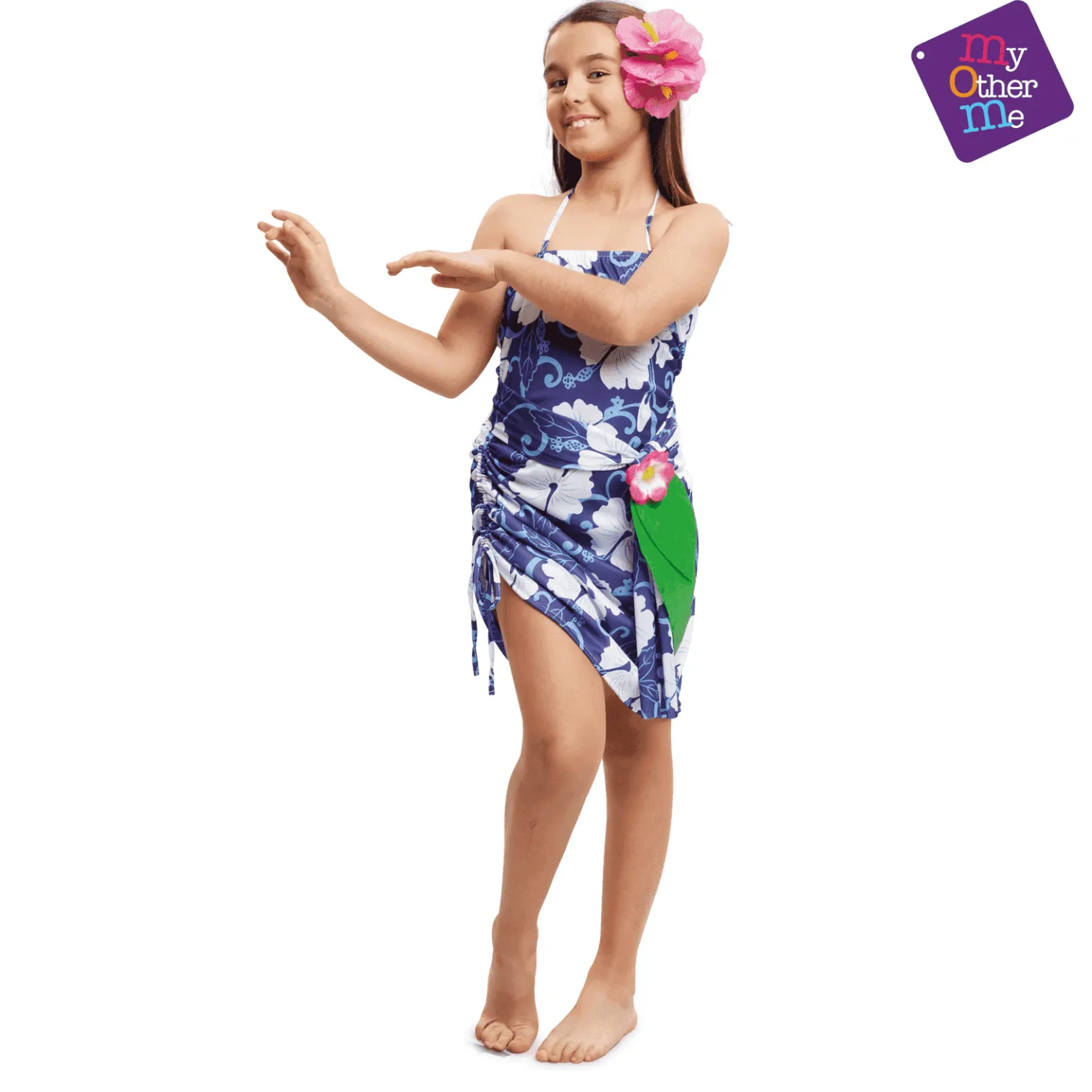 Disfraz de Princesa hawaiana 5-6 años niña infantil