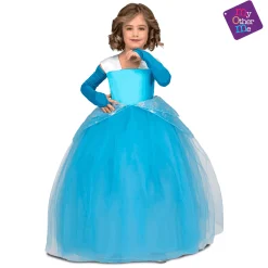 Disfraz de Princesa tutú azul 5-6 años infantil