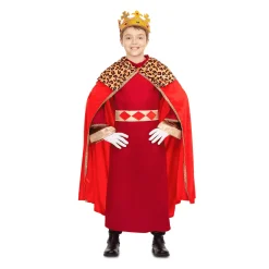 Disfraz de Rey mago rojo 5-6 años infantil