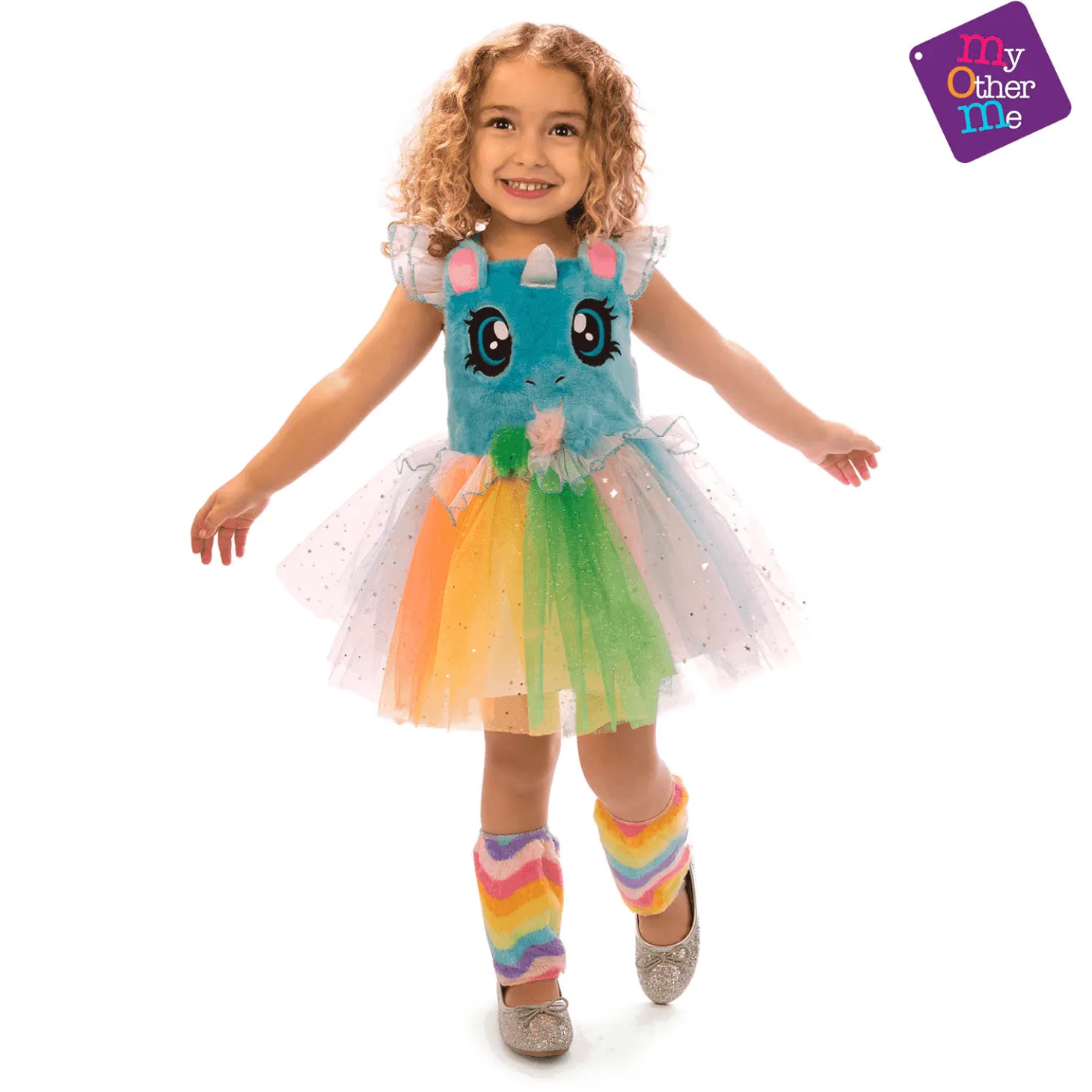 Disfraz de Unicornio azul ojitos 3-4 años infantil
