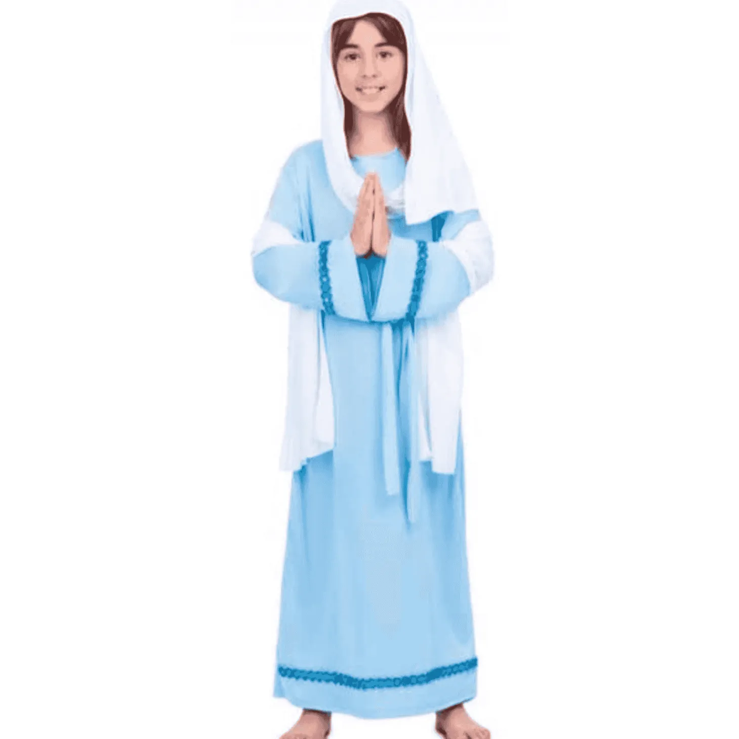 Disfraz de Virgen maría 7-9 años infantil