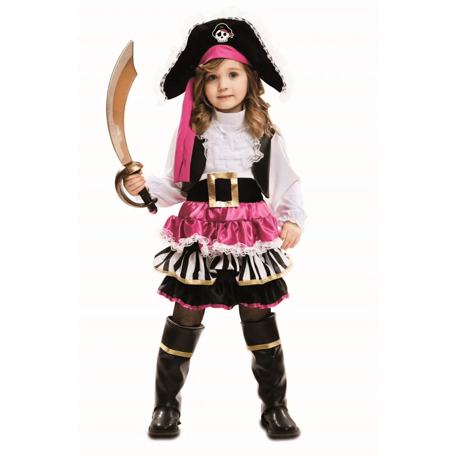 Disfraz Infantil Pequeña Pirata Talla 5 a 6 años