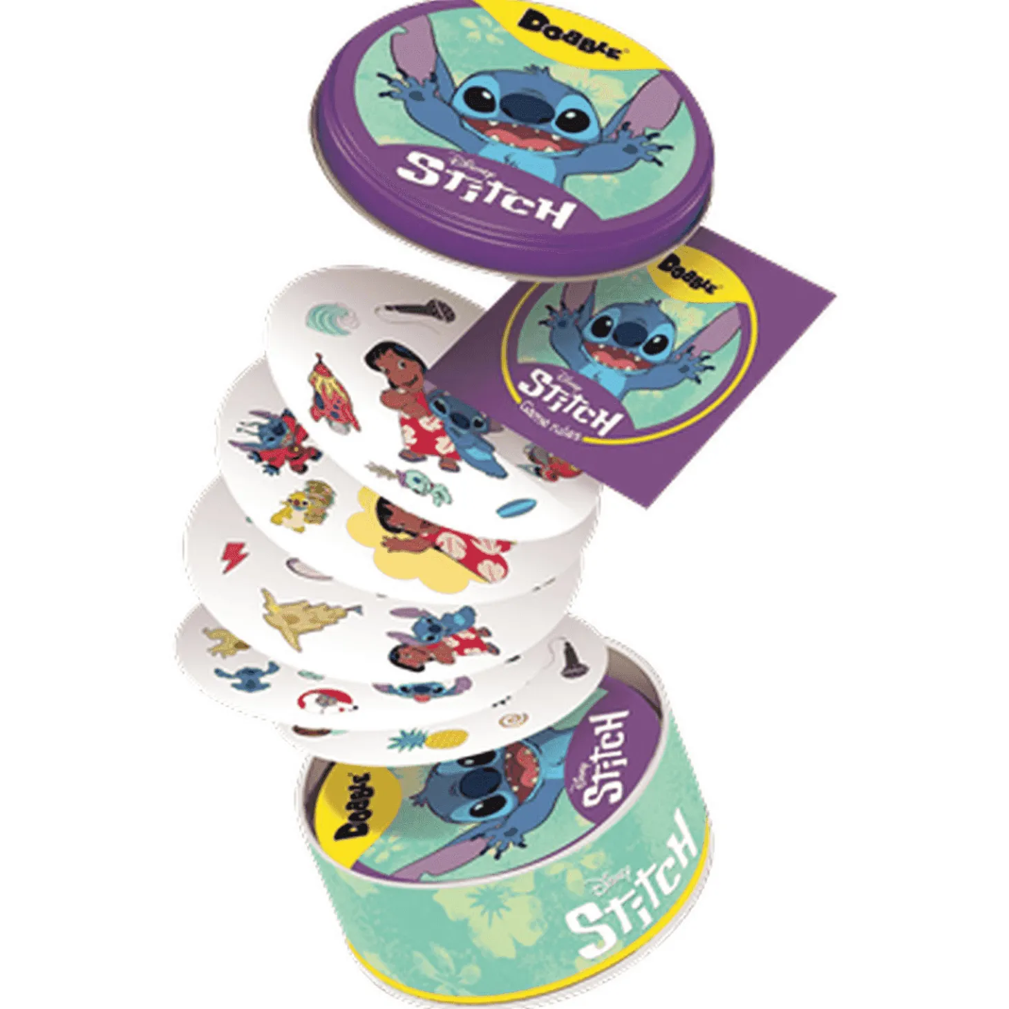 Dobble Disney Stitch – Juego de Cartas de Observación y Velocidad
