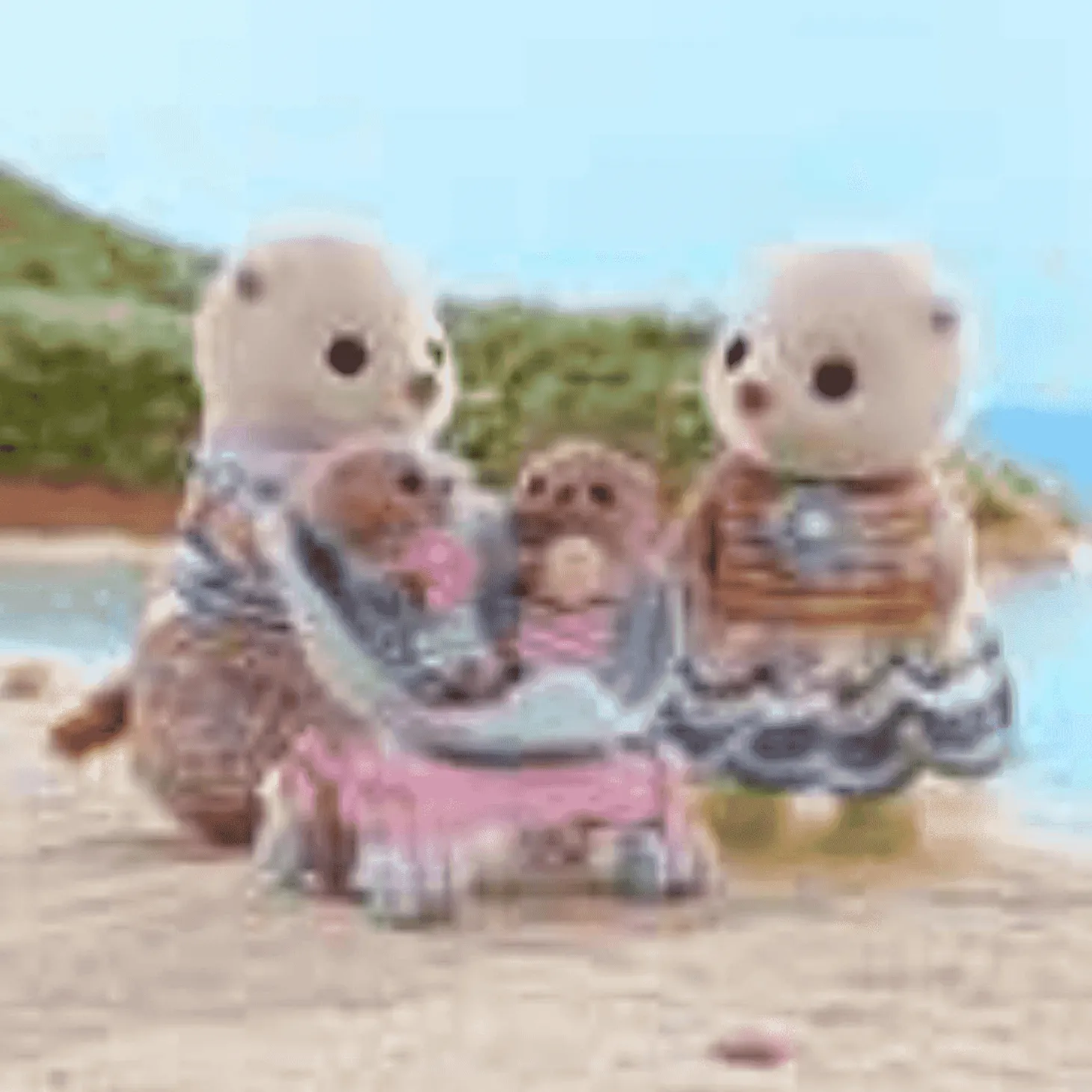 Familia Nutria Marina Sylvanian