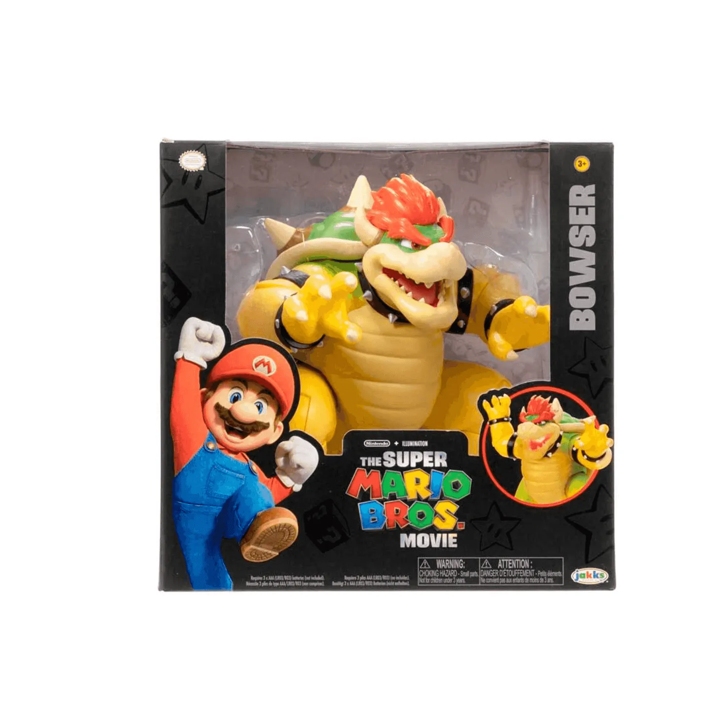 Figura de Bowser que escupe fuego de 7'