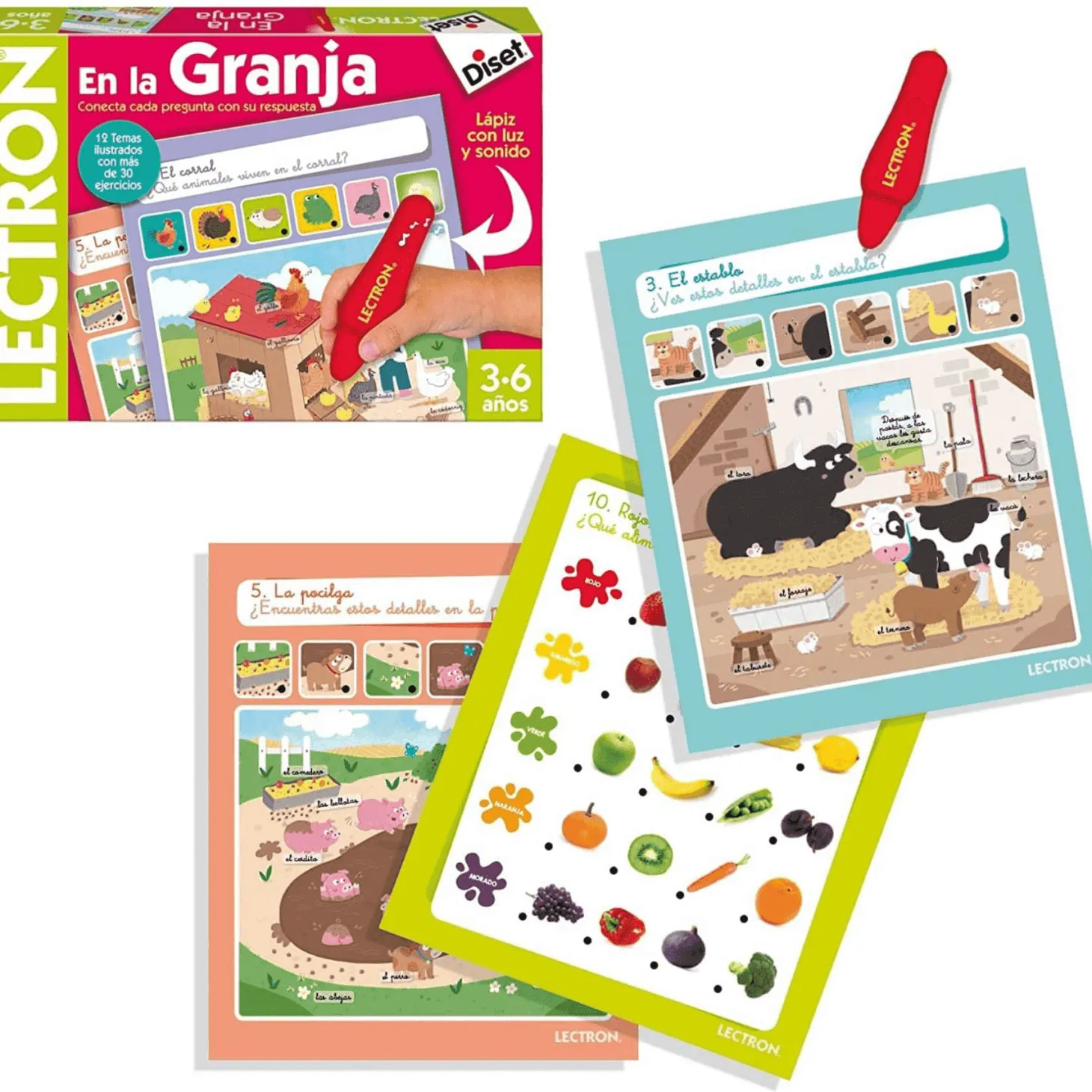 Juego Lectron Lápiz En La Granja