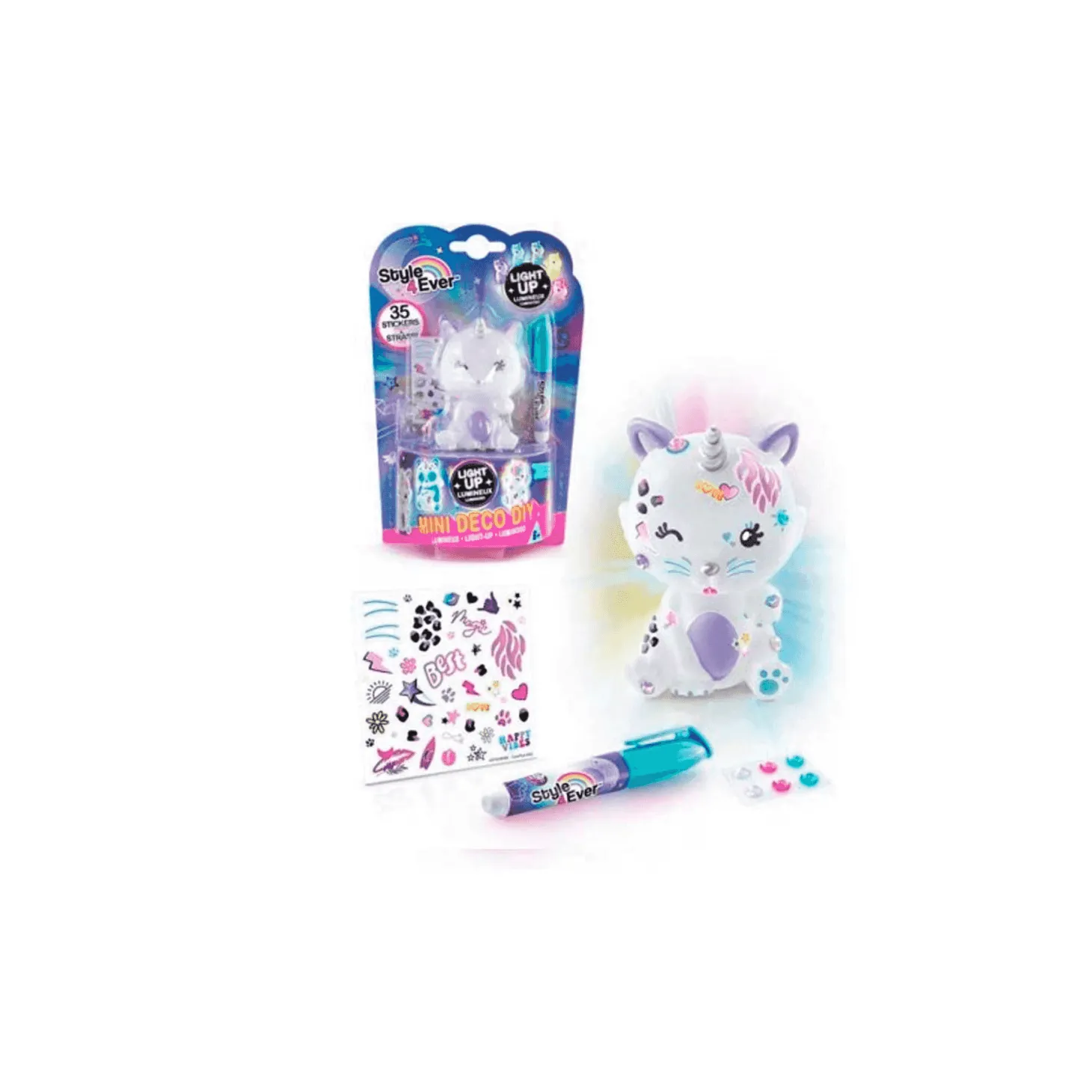 Juego Figurita luminosa mini para decorar Canal toys