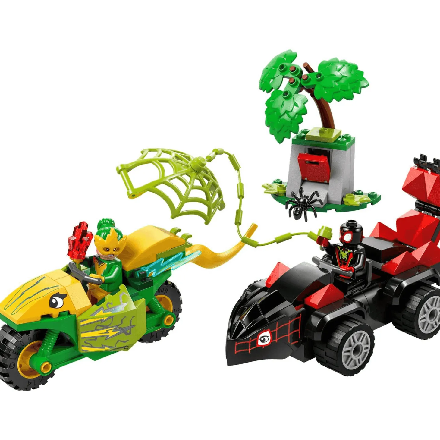 LEGO Marvel Spidey y su Superequipo Spin y Electro: Duelo de Vehículos Dinosaurio 11198