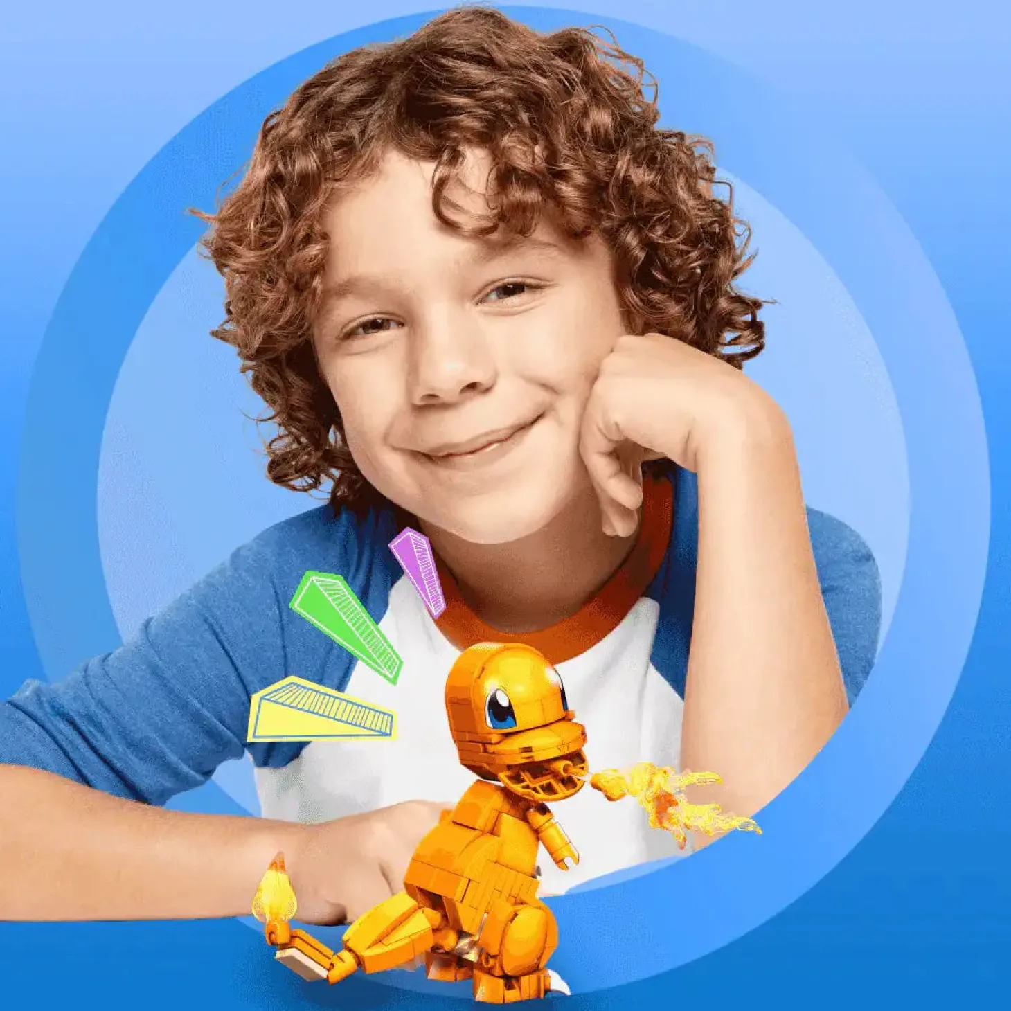 Mega Construx Pokémon Construye y muestra Charmander - Juguete de Mega Pokémon