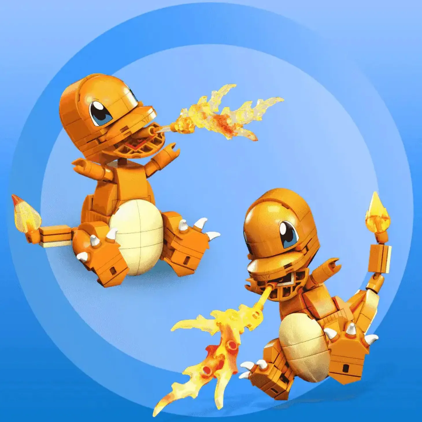 Mega Construx Pokémon Construye y muestra Charmander - Juguete de Mega Pokémon