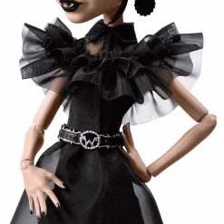 Monster High Muñeca Coleccionable Miércoles Addams Rave´N de Monster High