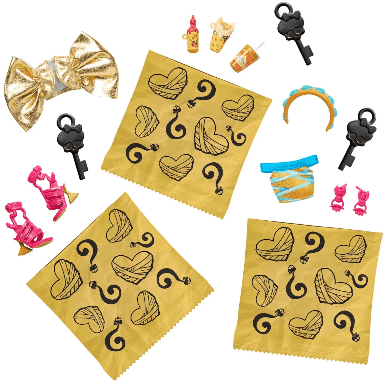 Monster High Skulltimate Secrets Cleo de Nile Muñeca con armario con 15 accesorios sorpresa de moda