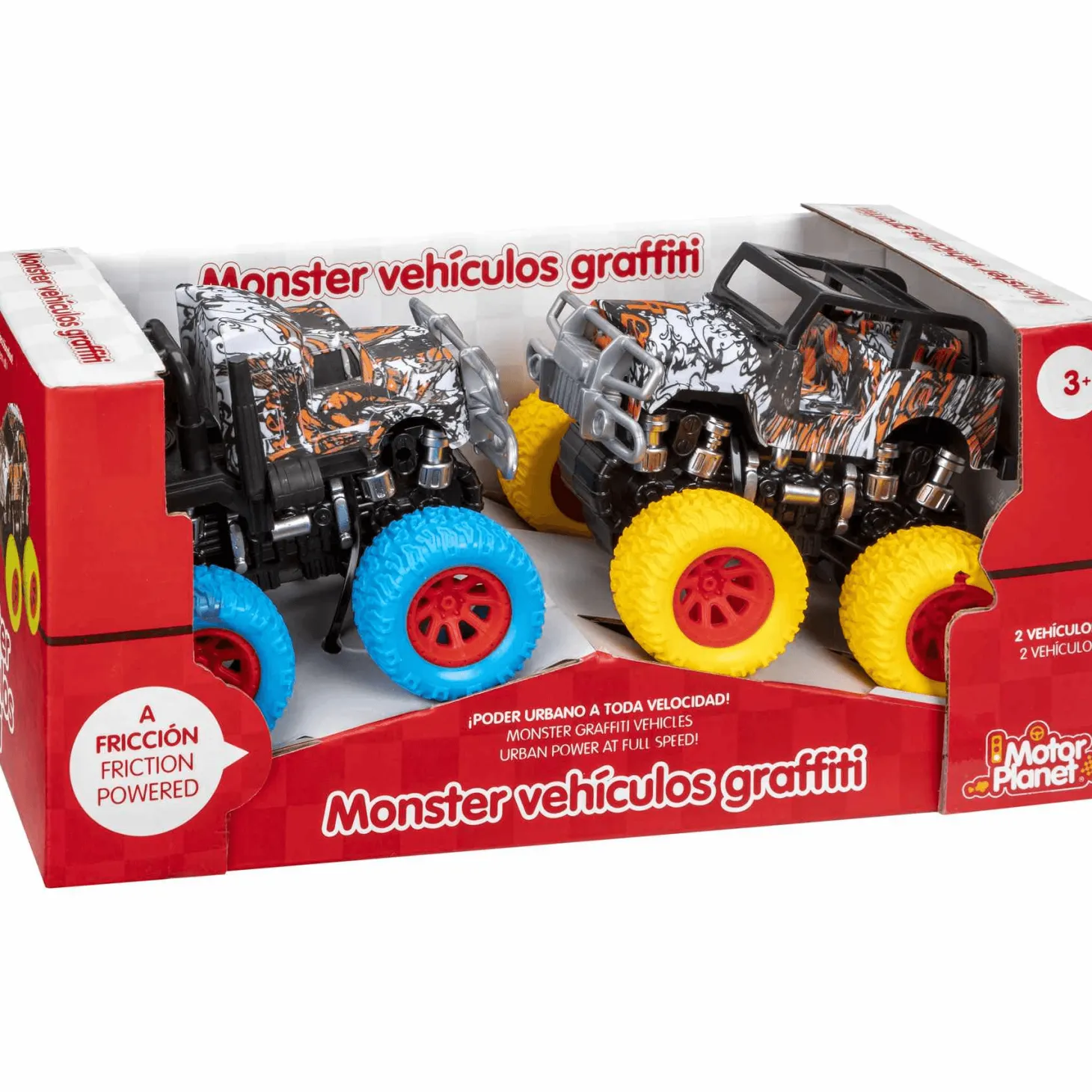 Motor Planet Monster vehículos graffiti 2 vehículos