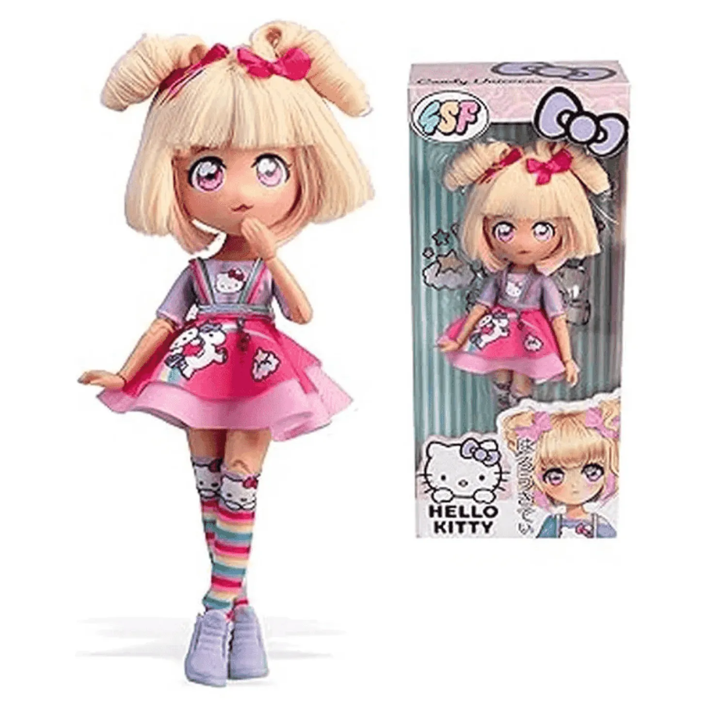 Muñeca Hello Kitty Manga Pretty Pink – Estilo Kawaii Chic