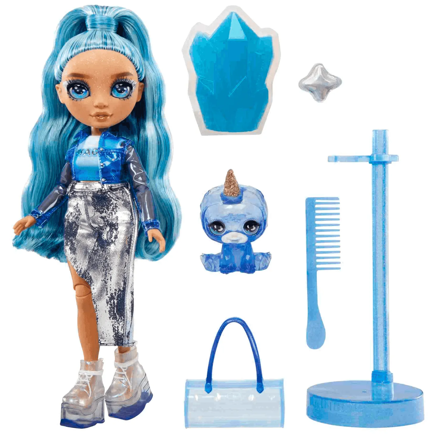 Muñeca Rainbow World Skyler Blue