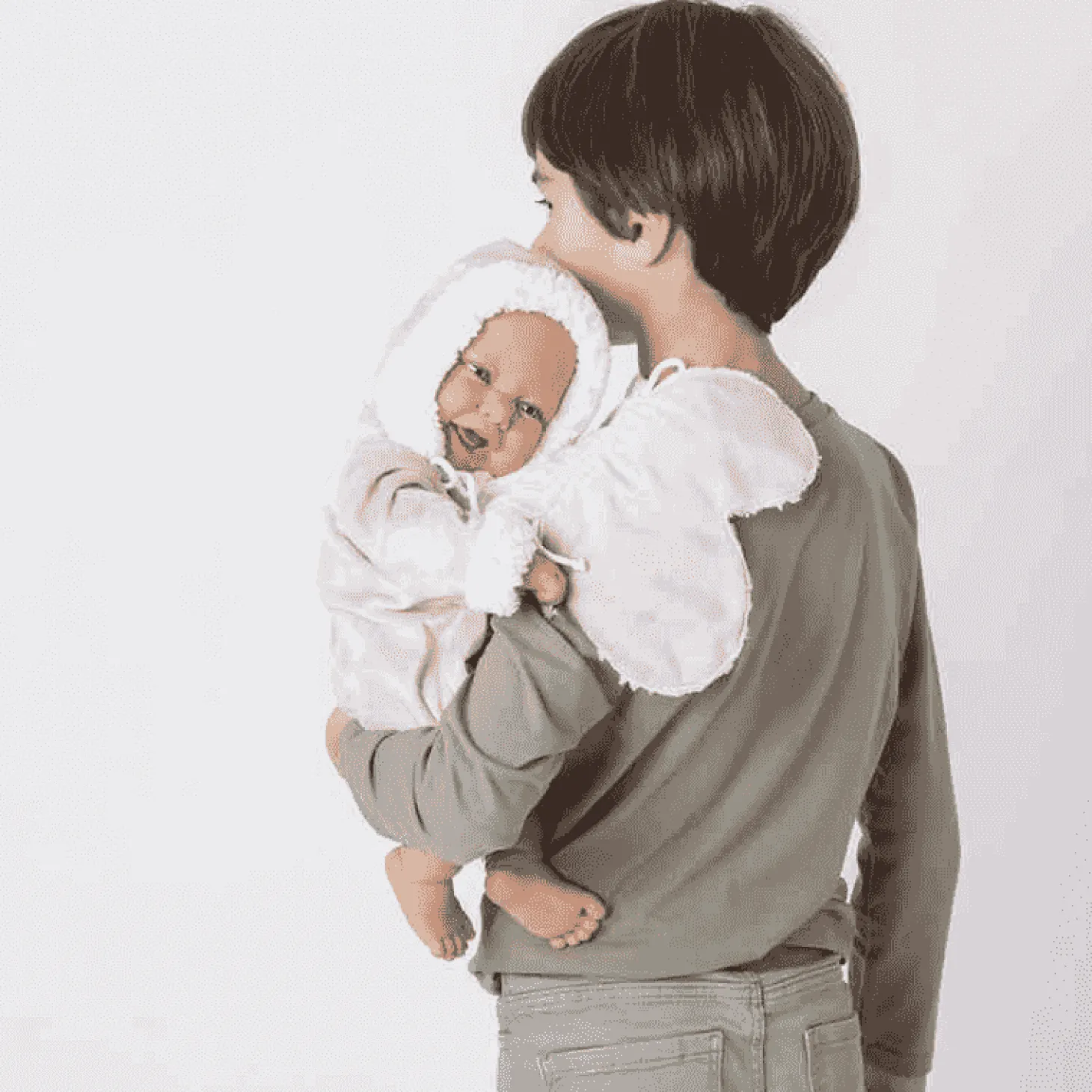 Muñecas Antonio Juan Recién Nacida Carla con Toallita 42 cm