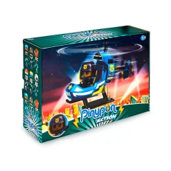 Pin y pon Action Mini Helicóptero Policía